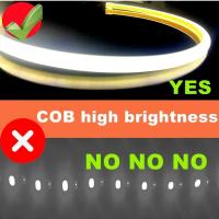 Tira LED COB 220V Con Interruptor Y Potencia Dimmable EU Plug 288LEDs/m 3000k 6000k RA90 Para Jardín Exterior Iluminación De Dormitorio Y Cocina - details 8