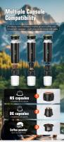 Cafetera Portátil Espresso con Calentamiento Rápido | USB-C | Máquina de Café Portátil Automática 3 en 1 muy fácil de usar | Ideal para Viajes, Oficina y Camping (PRO 80ML LED) - details 10