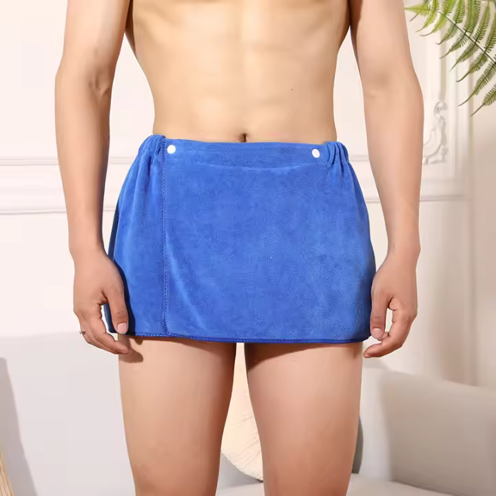 Toallas De Baño Para Hombre Suaves Y Absorbentes Toallas De Playa Reversibles De Microfibra Toallas De Baño Con Falda Para Hombre - 1