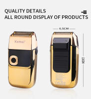 Cortador De Pelo Eléctrico Kemei KM-1949 Plata/Oro Profesional Recargable KM-2028 Trimmer Sin Cable Para Hombres Con Corte Rápido Y Ajuste De Longitud - details 16
