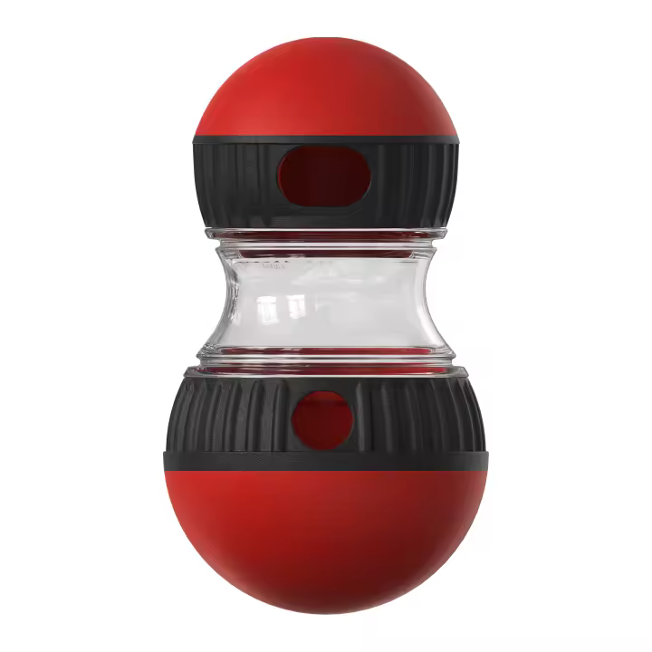Juguete Interactivo Para Perros Bola De Enigma Con Alimentación Ajustable Dispensador De Golosinas De Enriquecimiento Inteligente Rodante Para Perros - 1