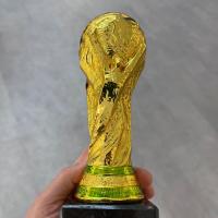 Enebe Réplica Trofeo Copa del Mundo en Resina Oro Brillo 4438-2 de 21 cms. de altura. - details 0