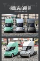 Modelo De Camión Tesla SEMI Simulación 1:24 Con Sonido Y Luz Juguete De Coche De Aleación Con Amortiguador De Choque Delantero Rueda Giratoria Para Niños Mayor De 14 Años - details 15