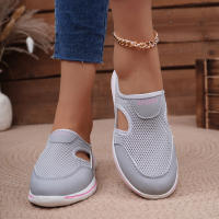 Zapatillas Casuales Para Mujer 2024 Talla Grande Transpirables Con Suela Gruesa Y Mesh Pantuflas Moda Zapatos Unisex - details 12