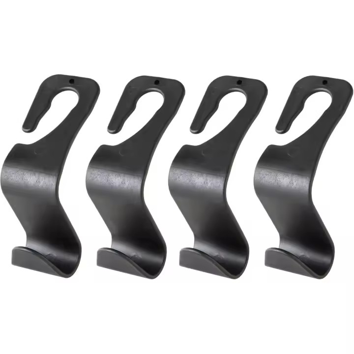 4 ganchos para asiento de coche, gancho para reposacabezas de coche para bolsos, abrigos y bolsos - 1