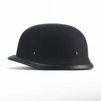 Casco De Motocicleta Vintage Para Cruiser M/L/XL/XXL Diseño Aleman Medio Con Certificación DOT Negro Brillante Unisex - details 4