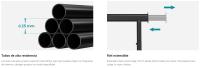 SONGMICS Burro Ropa con Ruedas, Perchero Burro Extensible con Carga Pesada, Capacidad de Carga Máx. de 90 kg, Fácil de Montar, Portátil, Blanco Clásico/Negro/Plata - details 3