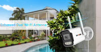 Cámara De Seguridad IP 4K WIFI 8MP H.265 Vigilancia Inteligente Vision Nocturna Color Cámara Bala Para Hogar Y Exterior Detecta Humanos - details 4