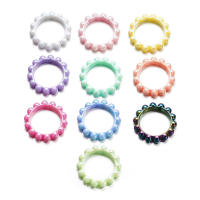 5pcs/Lote 42mm Acrílico Bolas De Espaciador En Forma Circular Marco Para Hacer Joyas Collar Pulsera Accesorios DIY - details 0