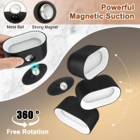 Luz De Pared Remotamente Controlada RGB Cambio De Color Toque Rotación De 360 Grados Luz Nocturna Para El Borde Del Cama Dormitorio - details 4
