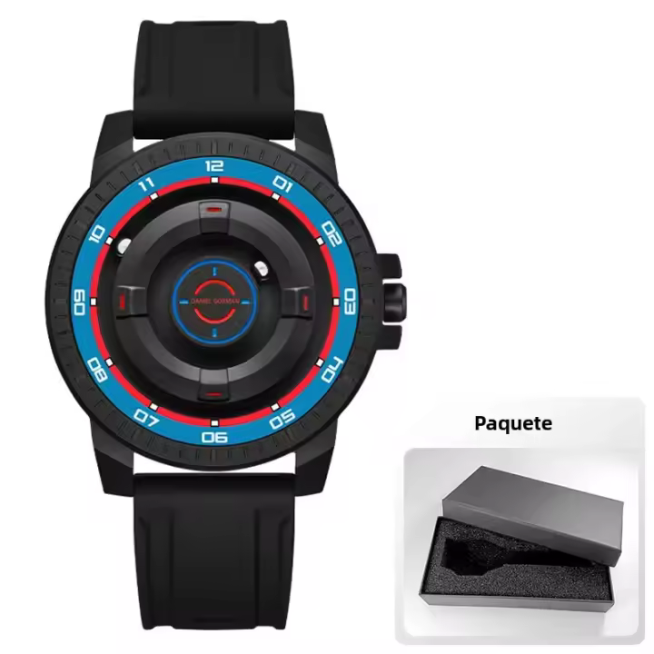 Reloj De Cuarzo Para Hombre Daniel Gorman Con Correa De Silicona Y Acero Inoxidable Impermeable Y Magnético DG0221 Verde - 1