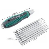 Juego De Destornilladores De Precisión 9 Piezas 1/4'' 6.35mm Con Bits De Fijación Magnética Herramientas Manuales Para Reparación De Electrodomésticos - details 0
