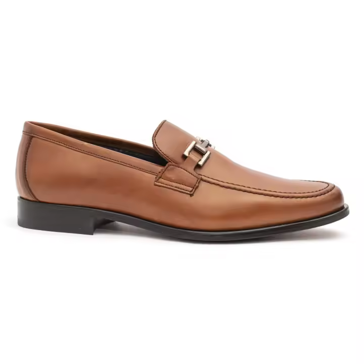 Mocasín de piel con banda metalica para hombre BRISTOL1151 - 1