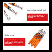 Vara De Hierro Retráctil De Acero Inoxidable Con Succión Magnética Fuerte Mango Rojo Naranja Antena Recogida Herramienta Doméstica DIY - details 7