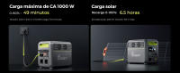 FOSSiBOT Estacion de Energia Portatil F1200, 1024Wh LiFePO4 Batería con 2 Salidas AC 1200W (2400W Pico)，0-80% en 49 Min, Estación de Energía Solar Para Camping, Viajes, Cortes de Electricidad - details 3