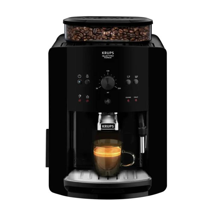 Krups Cafetera superautomática Roma EA810870, molinillo cónico de metal, con selección e intensidad de café, Boquilla vapor, 2 boquillas, incluye kit limpieza