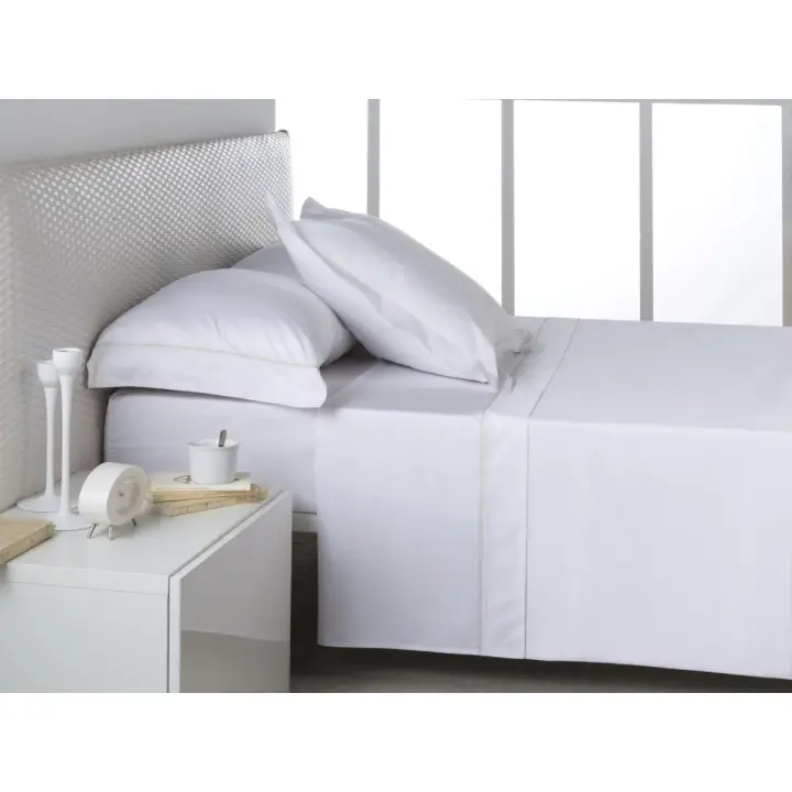Juego de Cama Liso 100% Algodón 600 Hilos Es-Tela - 1