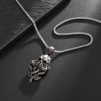 Collar Colgante De Octopus Oscuro Gótico Retro Para Hombres Y Mujeres Joyería De Moda Punk Personalidad Regalo Metal Aleación De Zinc - details 4