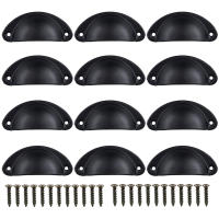 Manijas De Gabinete Retro Semi-Circulares Hojalata De Hierro Para 12 Cajas Y Cajones Accesorios De Madera Para Hogar - details 1
