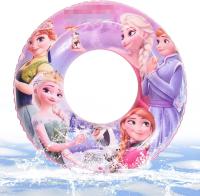 Flotador de Natación para Niños, Flotador Inflables 55cm Bebé Inflable Anillo de Piscina Flotador Hinchable Infantil Dibujos para 3-6 años Juguetes de Verano, Frozen - details 0
