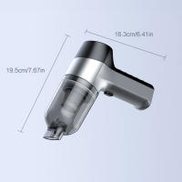 Aspiradora Portátil Sin Cable Con Fuerte Succión Para Coche Y Hogar Máquina De Limpieza Robótica Accesorios Para Automóviles Material ABS Capacidad De Batería 2*2000mAh Carga Por Cable Tipo-C - details 14