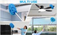 Limpiador de ventilador de techo reutilizable de microfibra para ventilador de techo, Limpiador extraíble con poste de extensión que se ajusta de 65 at 185 cm para Limar Paredes, esterías, - details 3