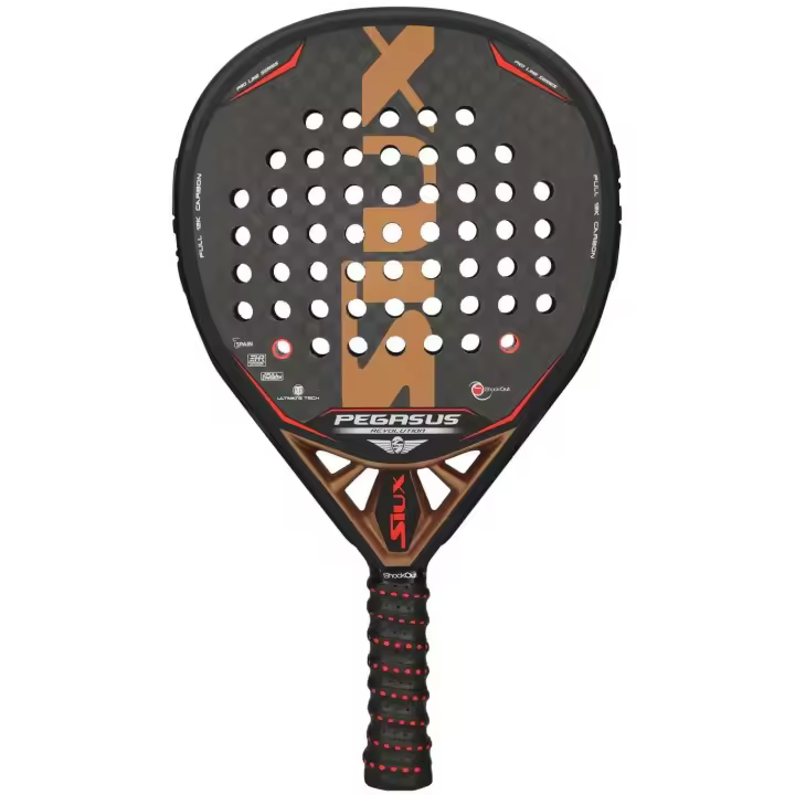 Pala de Padel Siux Pegasus Revolution 12K, Con Shockout, 100% Carbono, para jugadores de nivel alto o profesional - 1