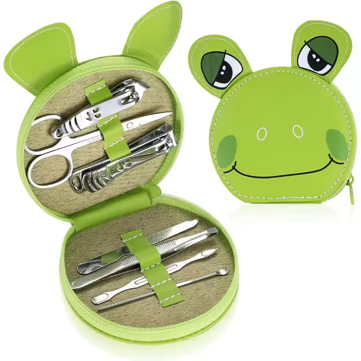 Juego de 7 cortaúñas, juego de manicura y pedicura, Kit Profesional de Cuidado de Uñas de Acero inoxydable, juego de cortaúñas con herramientas para uñas. - 1