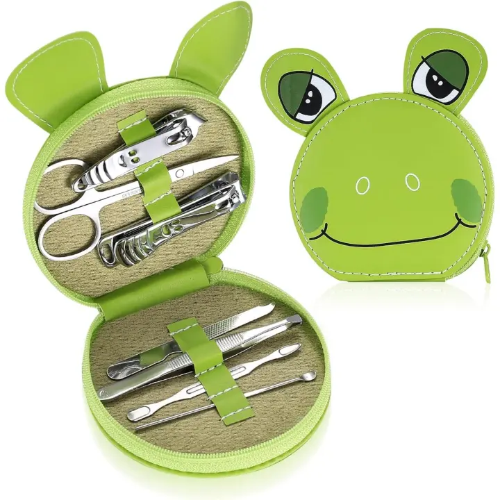 Juego de 7 cortaúñas, juego de manicura y pedicura, Kit Profesional de Cuidado de Uñas de Acero inoxydable, juego de cortaúñas con herramientas para uñas. - 1