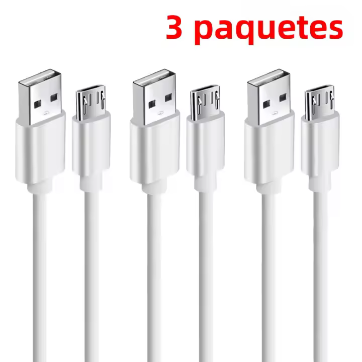 NNBILI 3PCS Cable Micro USB 2.4A Carga Rápida Cable De Teléfono Móvil Compatible Con Xiaomi Samsung Android Cable De Carga Tipo-C - 1
