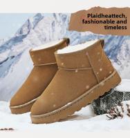 Botas De Invierno Elegantes Para Mujer Botas De Rodilla Y Tobillo Con Diseño De Luna Botas De Cuero Artificial Suela De Goma Talla Verdadera Para Adultos - details 3
