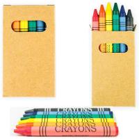 Cajas de cartón con 6 Ceras de Colores. El Regalo Ideal para dar a niños y niñas en Cumpleaños, colegios guarderías y eventos Infantiles. Perfectas para desarrollar la creatividad de los más pequeños con sus llamativos y divertidos colores.l - details 0