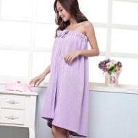 Toalla De Baño Para Mujer Ligera Con Cinta Elástica Y Decorativa Color Sólido Microfibra Para Adulto Spa 140x70cm - details 13