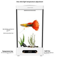 Acuario Pequeño Para Betta Con Sistemas De Recirculación Automática Ecológico Mini Desktop Para Escritorio Marca NoEnName_Null Material Plástico Volumen 2L - details 0