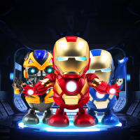 Figura De Acción De Superhéroes LED Danceable Y Cantable Iron Man Hulk Robot Spiderman Batman Toy Para Niños Regalo De Cumpleaños - details 0