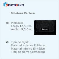 Cartera Oficial Real Madrid Equipación - Negro y Blanco - Medida 140 X 20 Cm - details 0