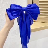 Pinza Para El Cabello De Estilo Coreano Para Mujeres Roja Con Lazo Y Abanico De Cinta Larga Accesorios De Cabello De Tela Cute/románticos - details 19