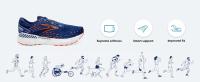 Zapatos De Correr Ligeros Para Hombre Brooks Glycerin GTS 20 Tenis De Moda Transpirables Con Suela EVA Para Adultos - details 2