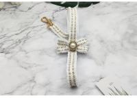 Correa Y Collar De Perro Con Encaje Y Perlas Vintage Para Pequeños Y Medianos Perros Con Cuello Ajustable Y Campanas Accesorios Para Mascotas - details 7