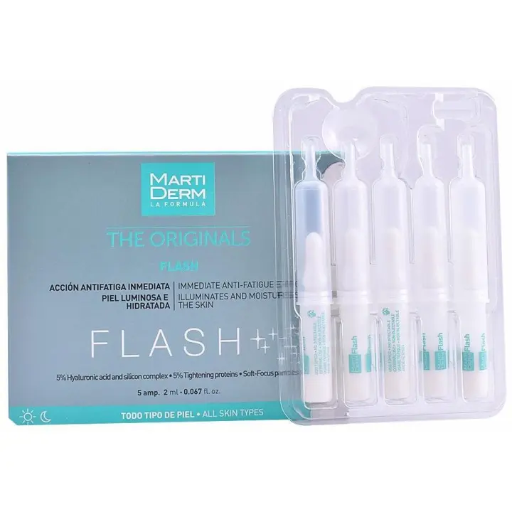 Martiderm Flash 5 Ampollas Faciales - 1
