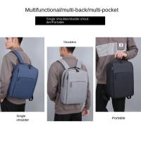 Mochila Versátil De 15.6 Pulgadas De Alta Calidad En Tela Oxford Negro Gris Rojo Azul Mochila De Negocios Para Hombre Y Mujer Bolsa De Computadora Lavable - details 7