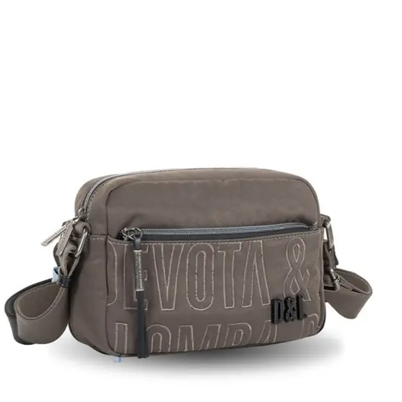 Devota & Lomba Bandolera Urbana de Mujer - Colección Border - Bolsillos Exteriores - Referencia 241471 - Medidas 22x15 x8cm - Nueva Colección 24 - - 1