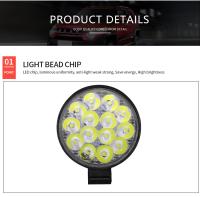 Lámpara De Trabajo LED 14 42W 6000K Mini Faro Redondo Para Camión SUV 4WD Faros De Ingeniería Off-road Lámpara Antiniebla Frontal - details 1
