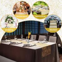 Mantelizador Metálico Dorado Con Brillo Para Bodas Cumpleaños Y Baños De Lunas Decoración De Fiesta Tamaño Estándar Material Poliéster - details 2