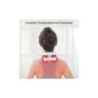 Masajeador Cervical De 4 Cabezas Con Ajuste De Fuerte USB Inteligente Con Voz De Calentamiento Masajeador De Cuello Blanco - details 0
