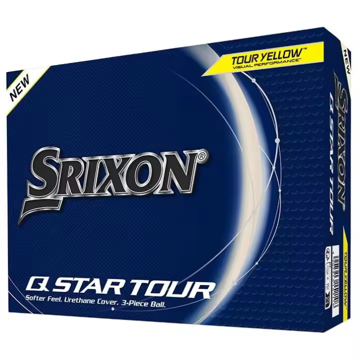 Srixon 12 bolas de golf Q-Star Tour amarillas modelo 2024. Bolas de gama alta de tres capas - 1