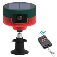 Repellente De Animales Grabable Repelente Solar De Pájaros Con Control Remoto Y Luz Destellante Para Granjas Jardines Frutales - details 17