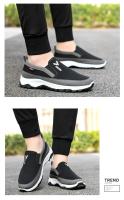 Zapatos De Tela Para Hombre Verano/Otoño Transpirables Antideslizantes Con Suela Suave Y Cómodos Zapatillas Casuales De Caña Baja Material Superior PU - details 8