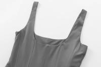 Vestido Mini De Noche Sin Mangas Para Mujer Estilo Chic De Club Fiesta Con Cuello Cuadrado Y Espalda Descubierta Polyester - details 35