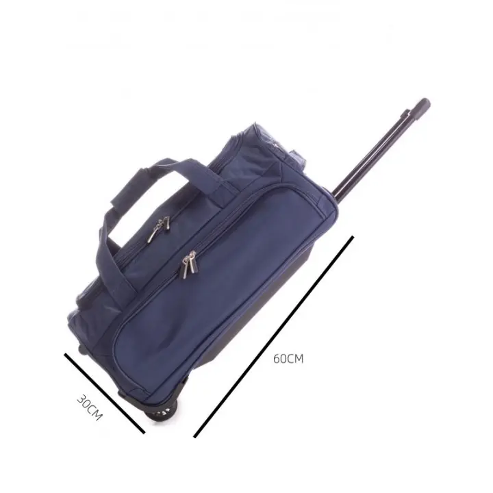ARISE SHOP-Bolsas para viajes, bolsa de viaje impermeable,maletas de gran capacidad,con ruedas,color marino y rojo oscuro - 1